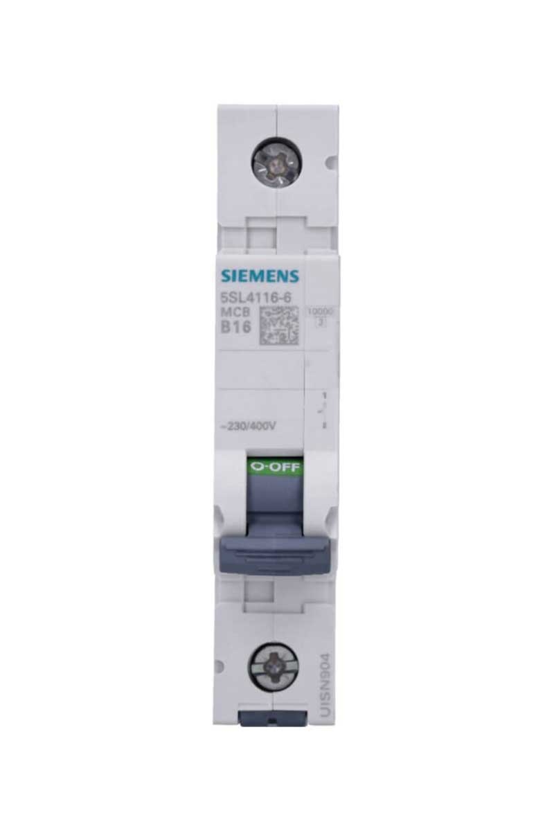 Siemens%205SL4116-6%2010kA%2016A%201%20Fazlı%20B%20Tipi%20Çabuk%20Karakterli%20Otomat%20Anahtarlı%20Otomatik%20Sigorta